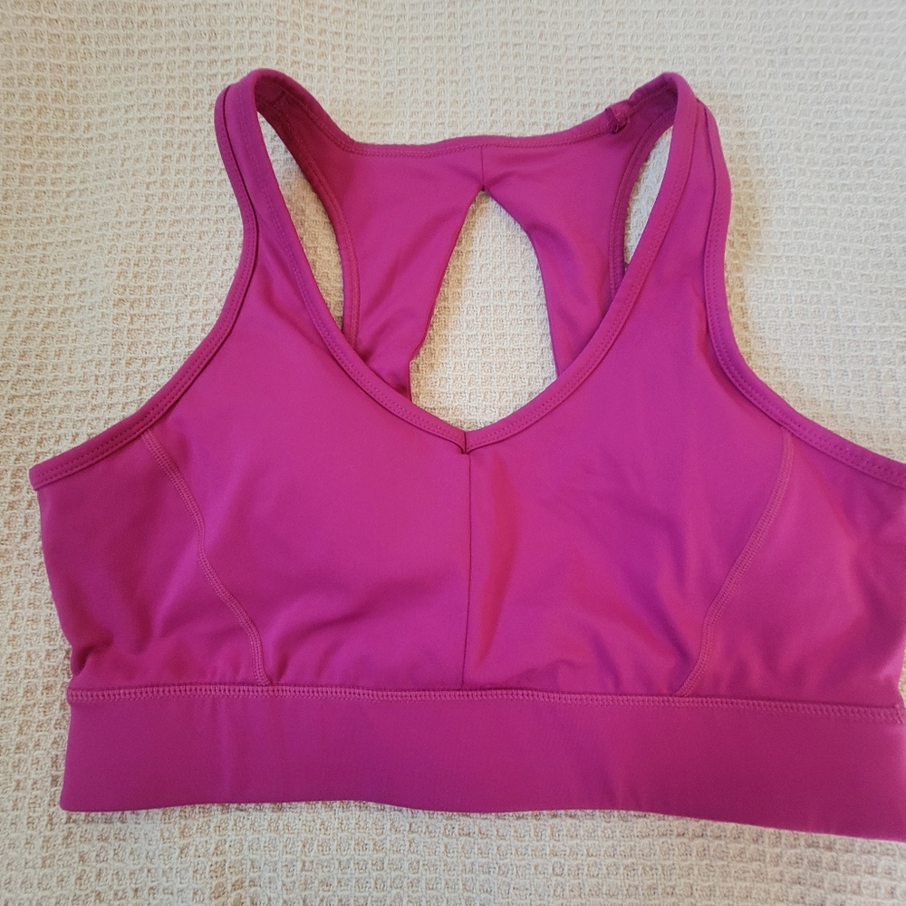 Calvin Klein Purple Racerback Sports Bra